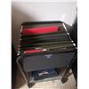 Image 5 : 2 x File Cabinets, Rolling File Organizer, and Box of Hanging File Folders