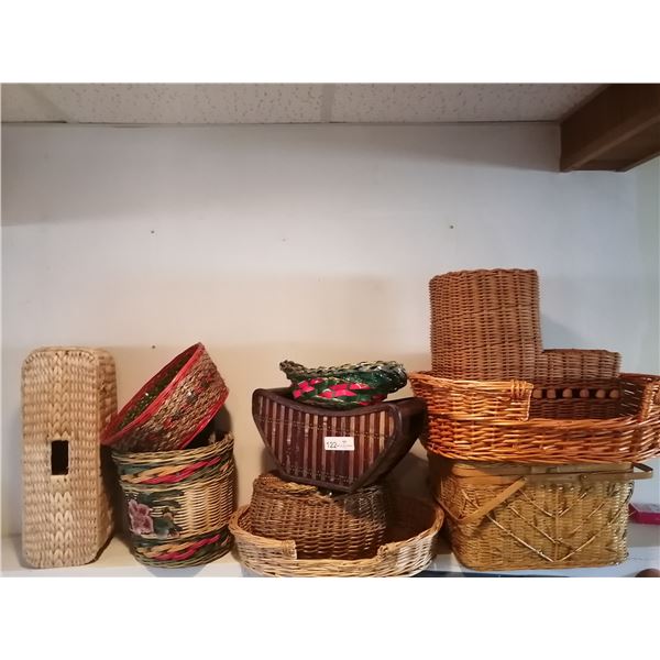 Assorted Weave Baskets Beck Auctions Inc.