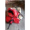 Image 1 : Lund Buoy-O-Boy Life Jacket and 2 x Tackle Boxes, 3 x Fishing Rods
