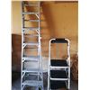 Image 1 : Eagle Step Stool and 12-ft Aluminum Sliding Ladder