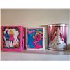 Image 1 : 2001 Holiday Celebration Barbie and 2 x Collectible Vintage Barbie Doll Cases