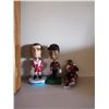 Image 4 : Wooden Display Case with NHL Collectible Mini Mugs, Tiger Woods and Steve Yzerman Bobbleheads