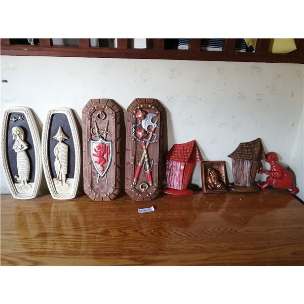 Assortment of Ceramic Wall Decorations