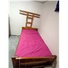 Image 1 : Wooden Double Bed w/ Sealy Classic Mattress and Box Spring