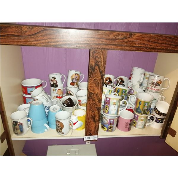 Large Assortment of Mugs