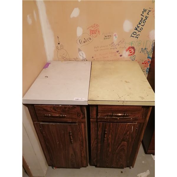 2 x Vintage Storage Cabinets