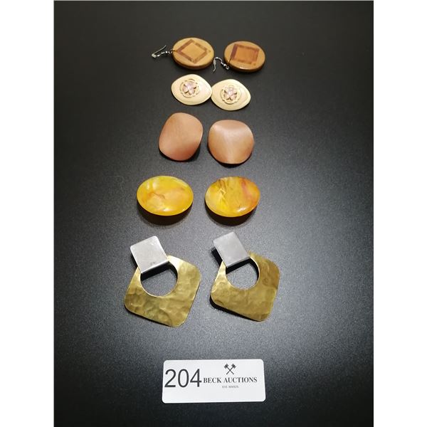 5 x Pairs of Beautiful Antique Earrings