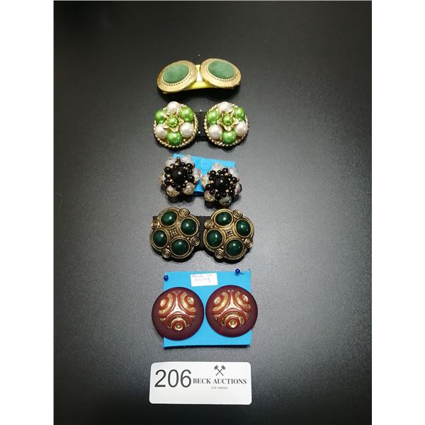 5 x Pairs of Beautiful Antique Earrings