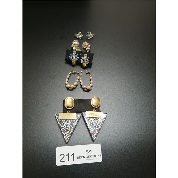 5 x Pairs of Beautiful Antique Earrings