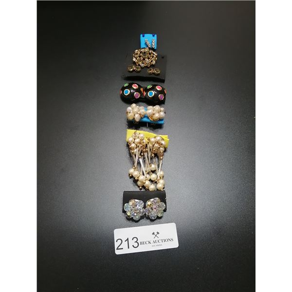 6 x Pairs of Beautiful Antique Earrings