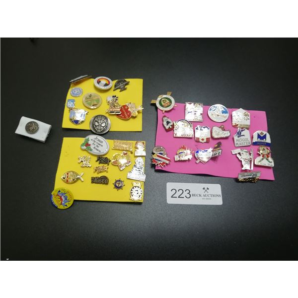 Assortment Of Lapel Pins Beck Auctions Inc assortment-of-lapel-pins-beck-auctions-inc