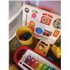 Image 4 : Assortment of Vintage 1980s Fisher-Price Toys - Also Includes Organizer and Kids Toy Chair