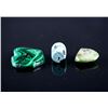 Image 1 : Lot of Three Chinese Turquoise & Malachite Pendant