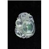 Image 1 : Chinese Jadeite Carved Two Tone Icy Pendant