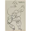 Image 2 : Spanish Ink on Paper Musician Signed Picasso