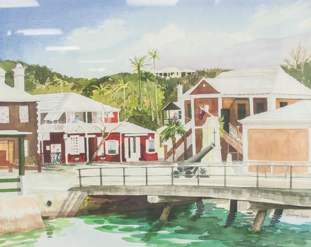 Bermudian Litho Signed Jill Amos Raine 600/1000
