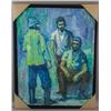 Image 2 : Israeli Oil on Canvas Portrait Signed Rodan