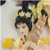 Image 3 : Chinese Shell Carved Beauty of Wood Framed