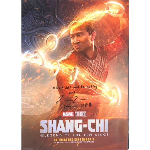 Autographed Shang-Chi and the Legend of the Ten Rings Poster