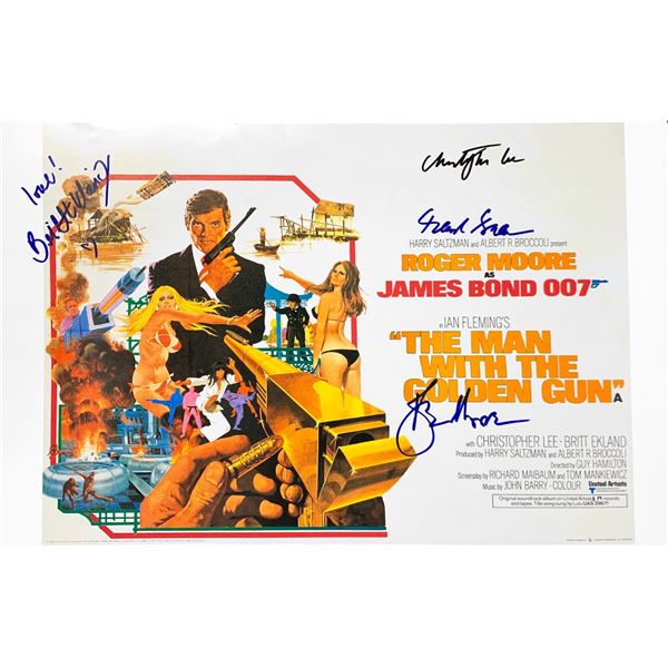 Autographed Man with Golden Gun Poster