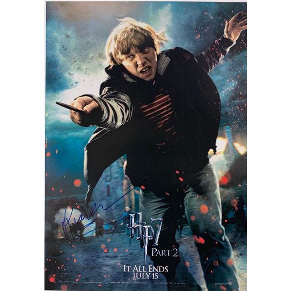 Rupert Grint Autographed Harry Potter Poster
