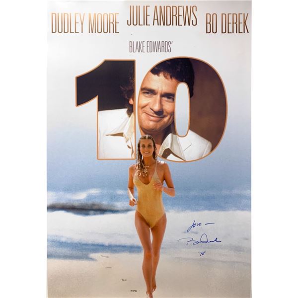 Autographed 10 Bo Derek Poster