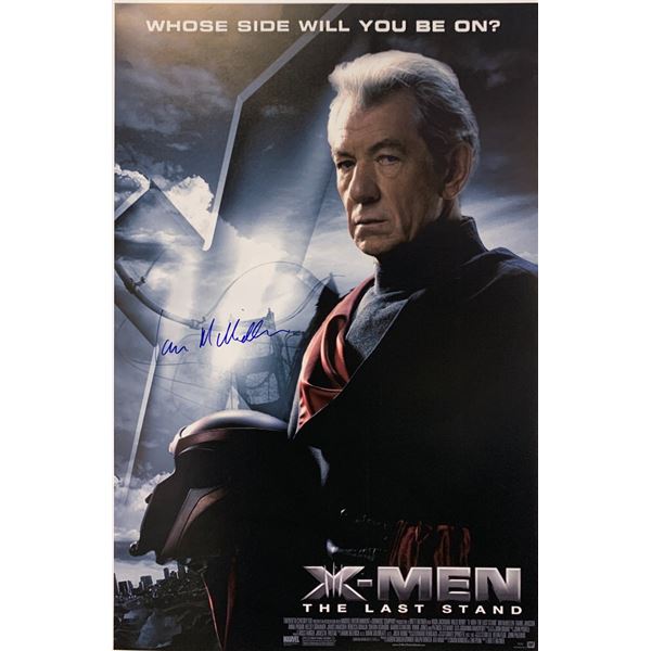 Ian McKellen Autographed Xmen Poster