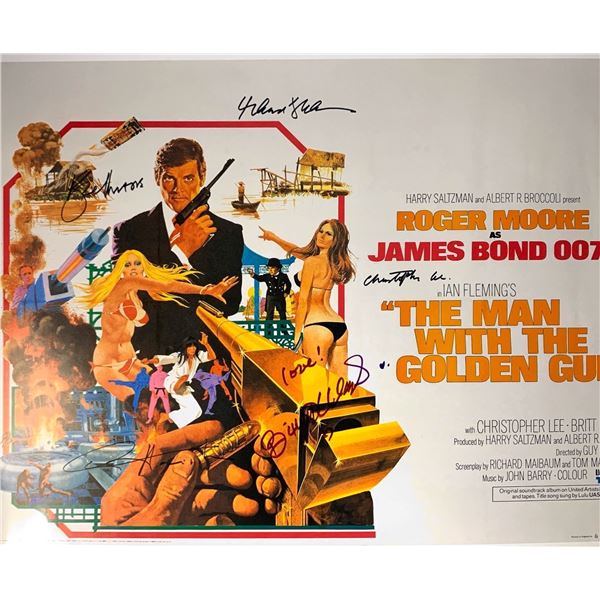 Autographed C007 Man With Golden Gun Poster