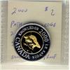 Image 1 : 2000 $2 Path of Knowledge Silver Coin.  In plastic flip.