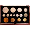Image 1 :  Great Britain 1937 Specimen Set.  Set comes in original Burgundy box.  Includes 15 coins with all s