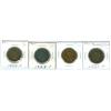 Image 1 : 1842-P, 1843-P, 1844-P & 1846  1¢.  Lot fo 4 coins avg EF in grades.