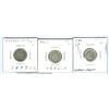 Image 1 : 1849, 1886-P & 1877-CC  10¢.  Lot of 3 coins EF to EF+.