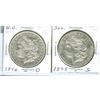 Image 1 : 1894-O VF & 1898-S AU  $1.  Lot of 2 coins both cleaned.