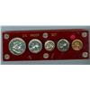 Image 1 : 1953  Proof Set.  Includes 5 pcs in red hard plastic holder.