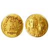 Image 1 : Constans II with Constantine IV AV Solidus. Constantinople mint, 654-659 AD. Crowned facing busts of