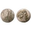 Image 1 : Thrace, Thasos AR Tetradrachm. After 148 BC. Head of Dionysos right wreathed with ivy leaves / HPAKL