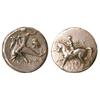 Image 1 : Taras, Calabria, AR didrachm. c.272-235 BC, Boy on horse left, crowning horse with wreath, SY behind