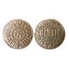 Image 1 : Louis the Pious (814-840), On the reverse side, showing a church. The obverse shows central cross wi