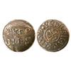 Image 1 : Denier de Tours; Obv: +HLVDOVVICVS IMP, central cross. Rev: +TVRO/./NES in two lines. Mint is Tours.