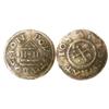 Image 1 : Denier of Dorstadt; Obv: +IOTAIIVSIPIEIPAT,  central cross with four besants. Rev: +DORESTATVSMON, c