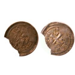 Silver Denier Lorraine - Bishop de Metz - Jacques de Lorraine; Buste mitré de l'évêque à gauche, ten