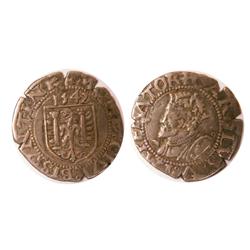 Franche comte Besançon Carolus 1542; Obv, Buste de Charles-Quint à gauche, couronné, drapé et cuiras