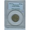 Image 1 : 1710-AA 30 Deniers French Colonies PCGS AU53.