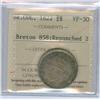 Image 1 : 1822 ¼$ French Colonies Anchor Money Br:858  re-punched 2 ICCS VF30.