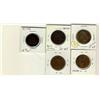 Image 1 : Lot of 5 tokens. Br.527, PC-1B5, Br.960, Br.997, Lees 27, Br.1009, AM4, Br.1012. Grades vary from F1