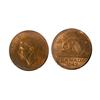 Image 1 : 1942 5¢ Tombac, Struck on Elliptical Clip Planchet ERROR CCCS MS64.