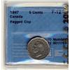 Image 1 : 1947 5¢ Ragged Clip ERROR CCCS F12.