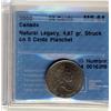 Image 1 : 2000 25¢ Natural Legacy, Struck on 5¢ Planchet CCCS MS64.  Coin weighs 4,67 gr.