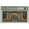 Image 1 : Banque D'Hochelaga, 1917 $10 #126726, CH-360-24-08, PMG VF30.  Rare and finest graded by PMG.