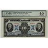 Image 1 : Imperial Bank of Canada: 1933 $10 #039601,CH-375-20-04 PMG EF40. Bright and crisp. Looks choice.  Ti